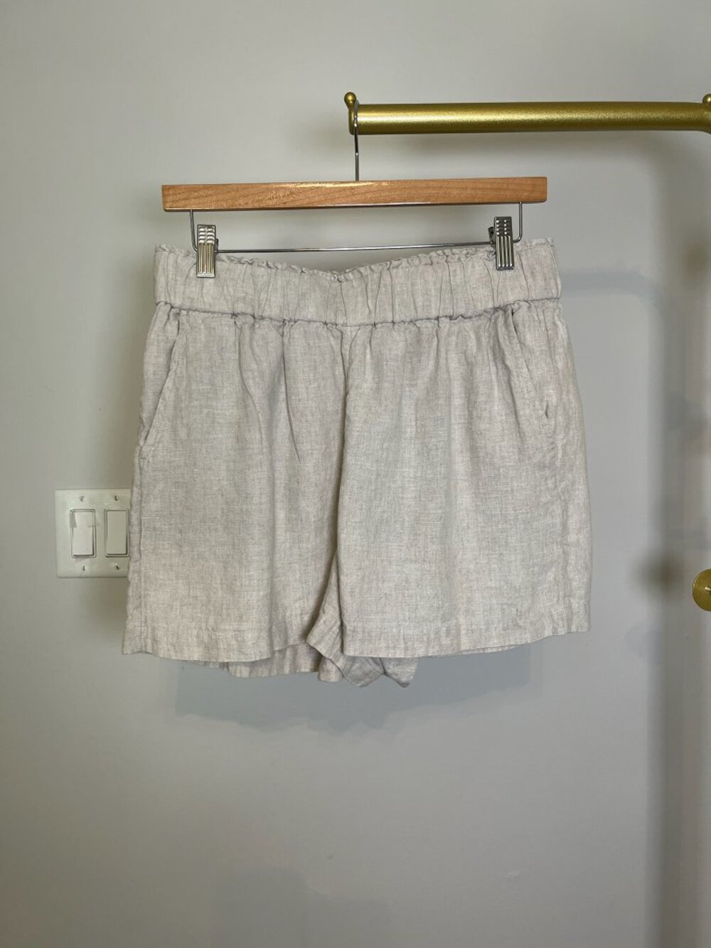 J.Crew 100% Linen shorts - Natural Beige